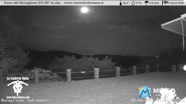 time-lapse frame, Passo del Muraglione webcam