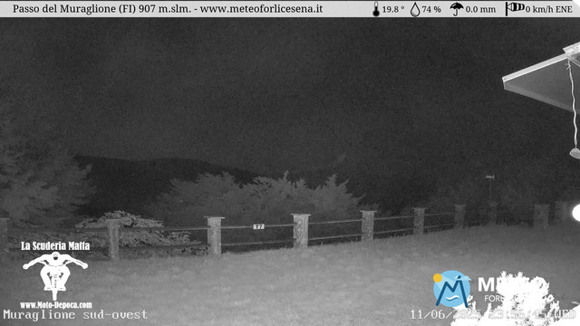 time-lapse frame, Passo del Muraglione webcam