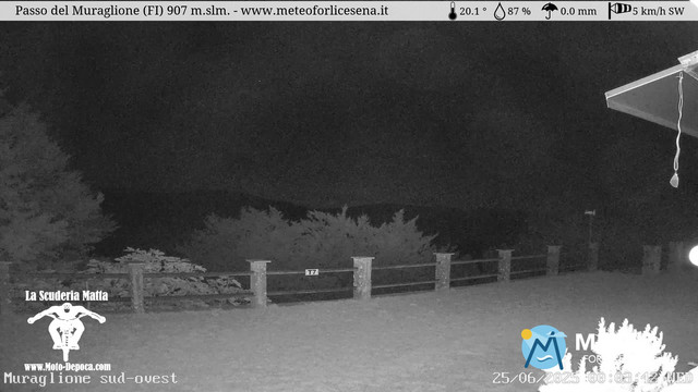 time-lapse frame, Passo del Muraglione webcam