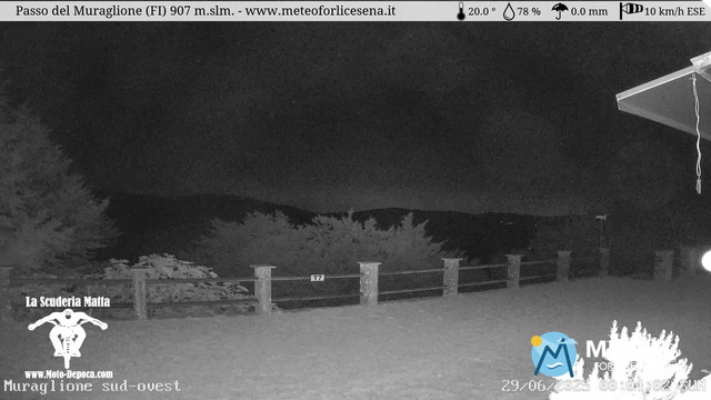 time-lapse frame, Passo del Muraglione webcam