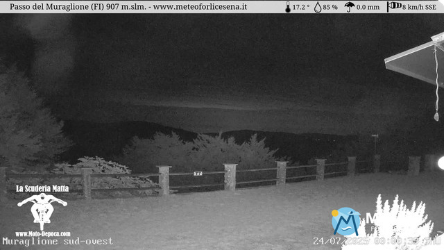 time-lapse frame, Passo del Muraglione webcam
