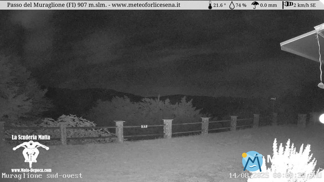 time-lapse frame, Passo del Muraglione webcam