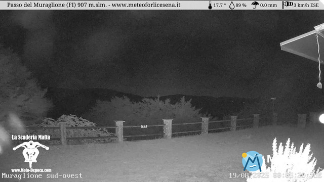 time-lapse frame, Passo del Muraglione webcam