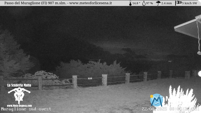time-lapse frame, Passo del Muraglione webcam
