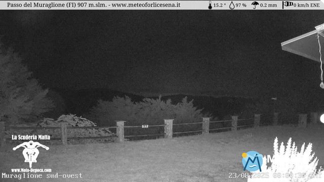 time-lapse frame, Passo del Muraglione webcam