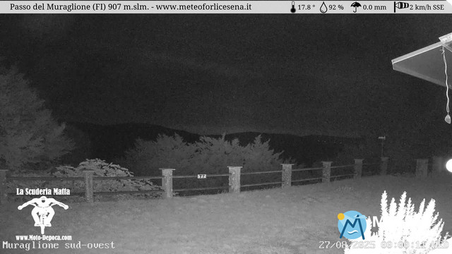 time-lapse frame, Passo del Muraglione webcam