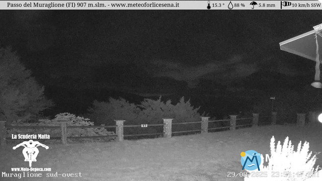time-lapse frame, Passo del Muraglione webcam