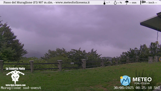 time-lapse frame, Passo del Muraglione webcam