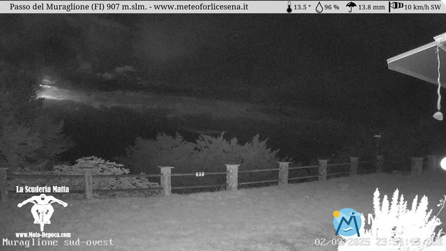 time-lapse frame, Passo del Muraglione webcam
