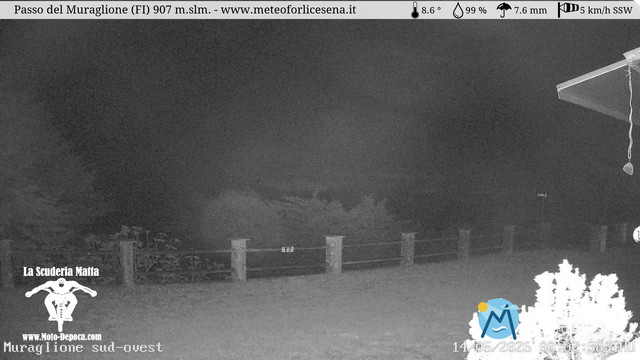 time-lapse frame, Passo del Muraglione webcam