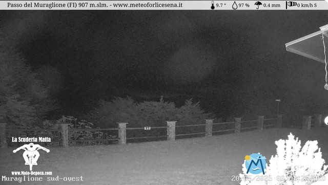 time-lapse frame, Passo del Muraglione webcam