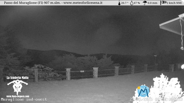 time-lapse frame, Passo del Muraglione webcam