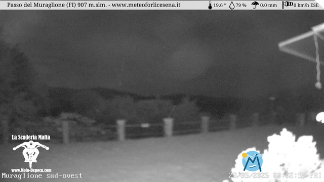 time-lapse frame, Passo del Muraglione webcam