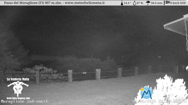 time-lapse frame, Passo del Muraglione webcam