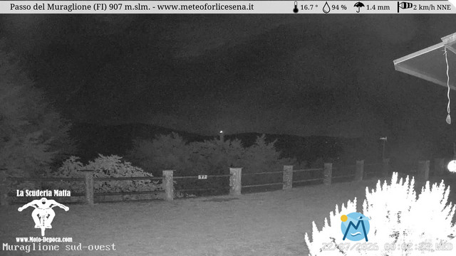 time-lapse frame, Passo del Muraglione webcam