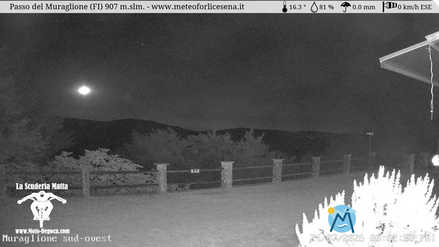 time-lapse frame, Passo del Muraglione webcam
