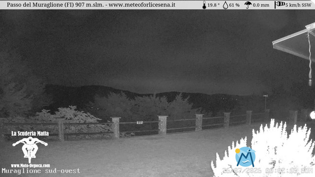 time-lapse frame, Passo del Muraglione webcam
