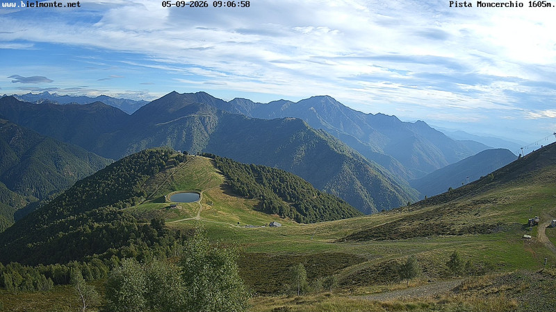 view from Bielmonte Monte Marca est on 2026-09-05