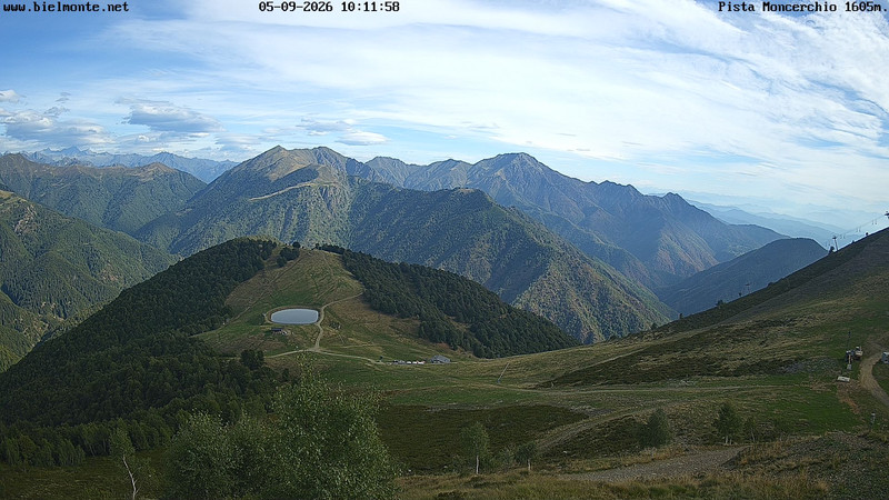 view from Bielmonte Monte Marca est on 2026-09-05
