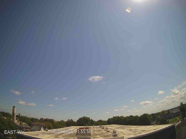 view from University Place Apartments - East Weather on 2026-08-20