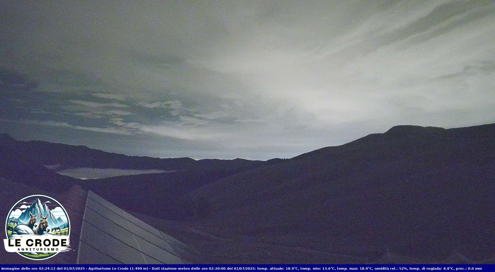 time-lapse frame, Agriturismo Le Crode - M. Pizzoc (TV) - 1499 m webcam