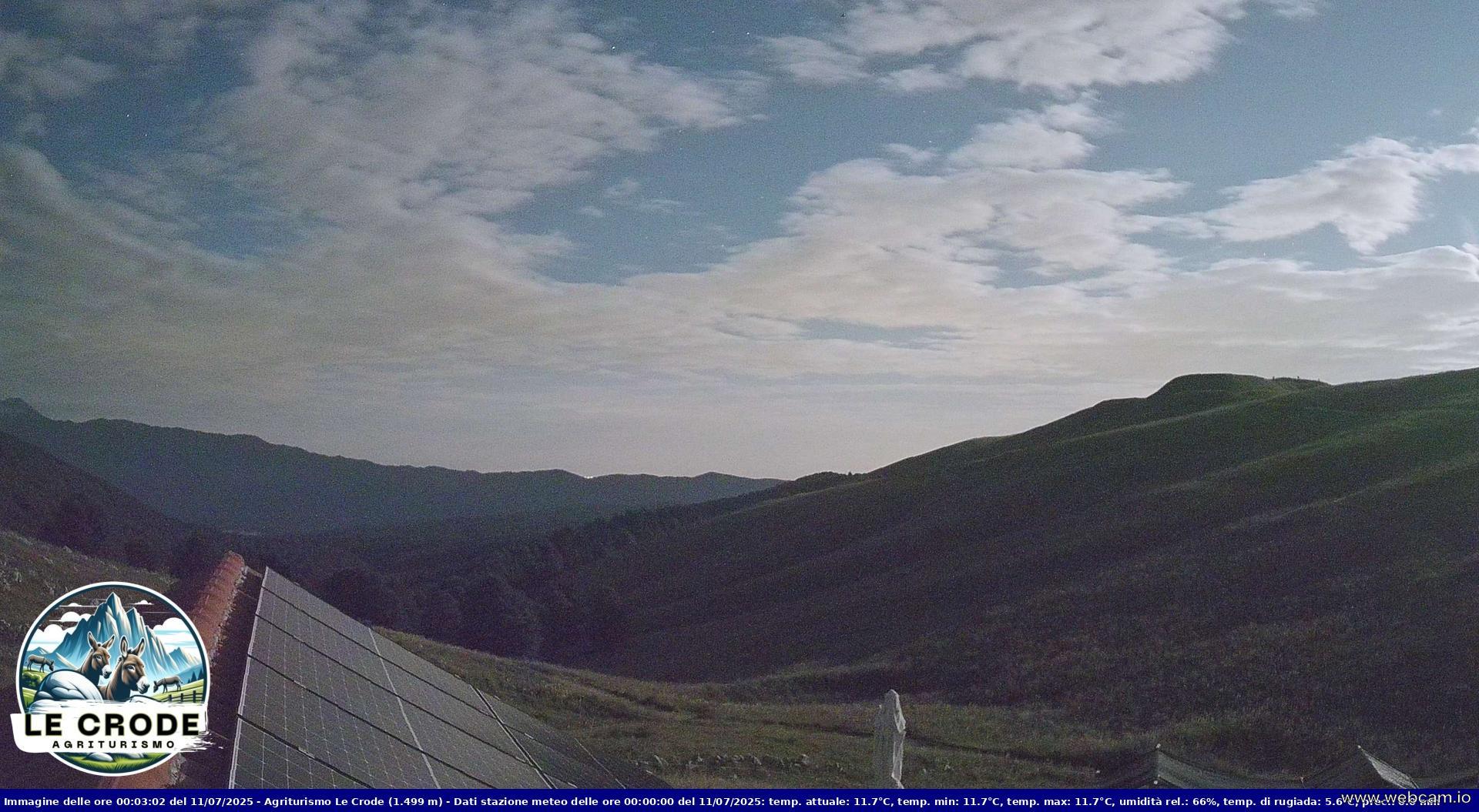 time-lapse frame, Agriturismo Le Crode - M. Pizzoc (TV) - 1499 m webcam
