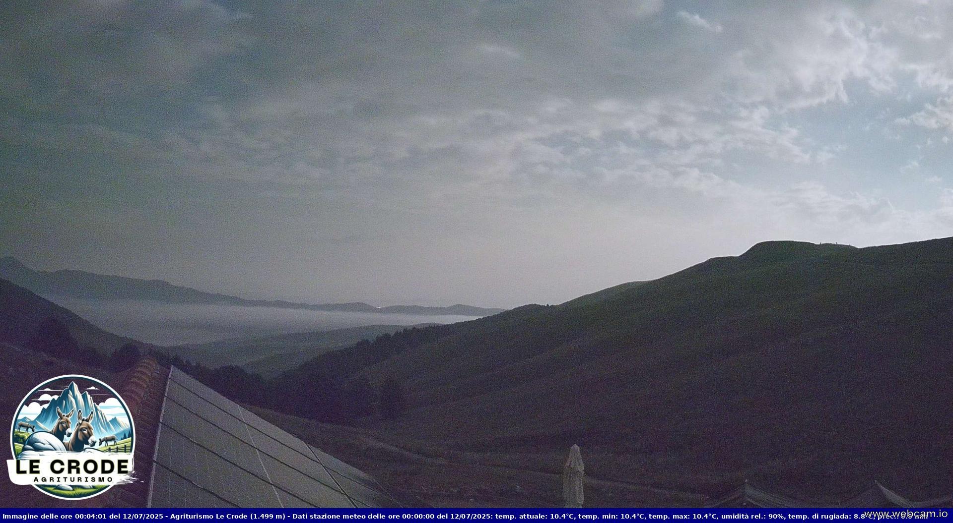 time-lapse frame, Agriturismo Le Crode - M. Pizzoc (TV) - 1499 m webcam