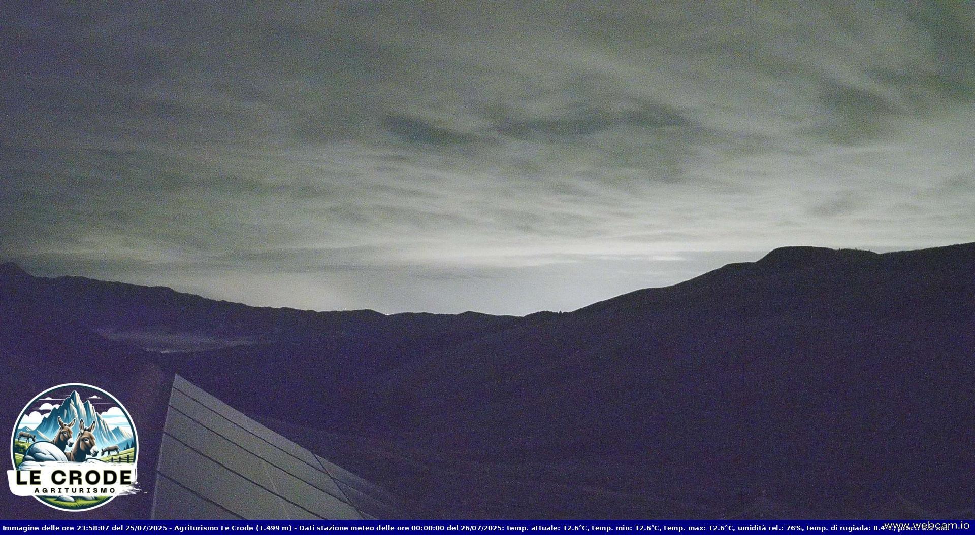 time-lapse frame, Agriturismo Le Crode - M. Pizzoc (TV) - 1499 m webcam
