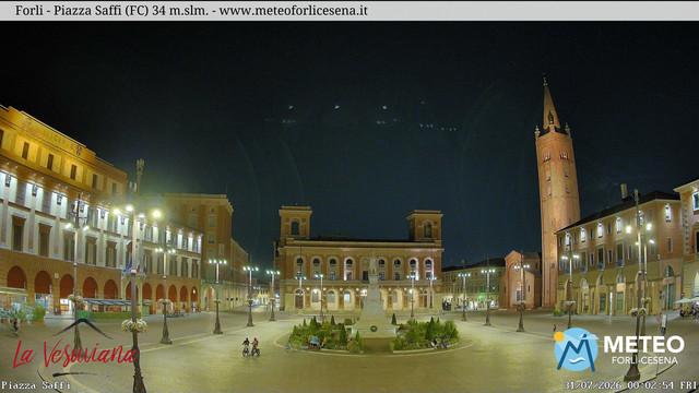 time-lapse frame, Forlì - Piazza Saffi webcam