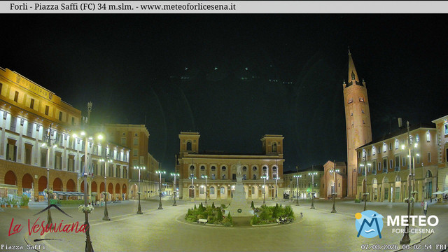 time-lapse frame, Forlì - Piazza Saffi webcam