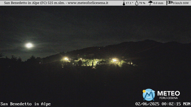 time-lapse frame, San Benedetto in Alpe webcam