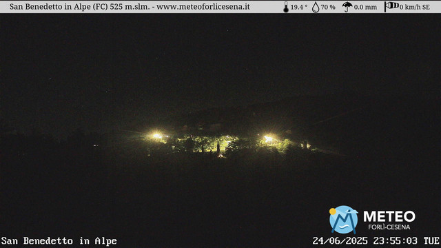 time-lapse frame, San Benedetto in Alpe webcam