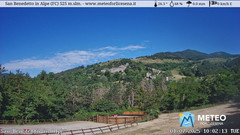 view from San Benedetto in Alpe on 2025-07-01