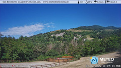 view from San Benedetto in Alpe on 2025-07-01