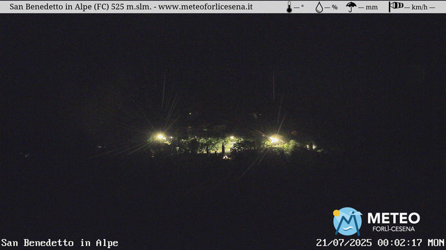 time-lapse frame, San Benedetto in Alpe webcam