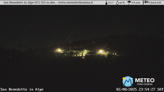 time-lapse frame, San Benedetto in Alpe webcam