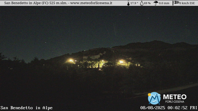 time-lapse frame, San Benedetto in Alpe webcam