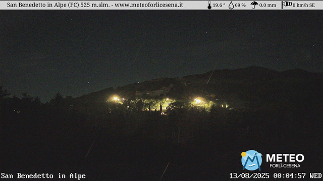 time-lapse frame, San Benedetto in Alpe webcam