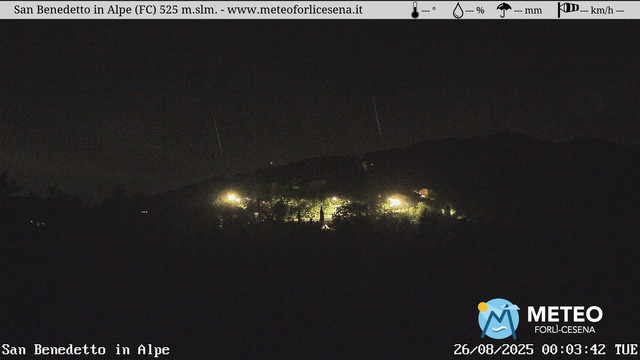 time-lapse frame, San Benedetto in Alpe webcam
