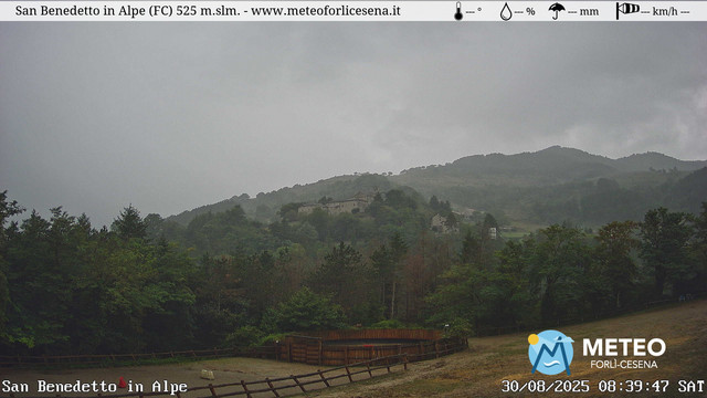 time-lapse frame, San Benedetto in Alpe webcam