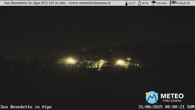 time-lapse frame, San Benedetto in Alpe webcam
