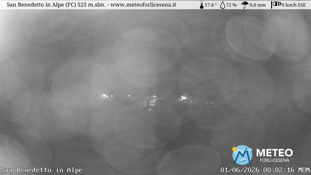 time-lapse frame, San Benedetto in Alpe webcam