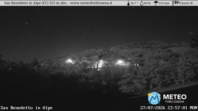 time-lapse frame, San Benedetto in Alpe webcam