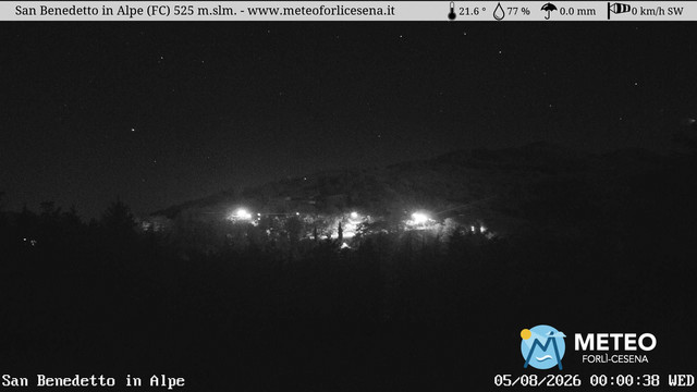 time-lapse frame, San Benedetto in Alpe webcam