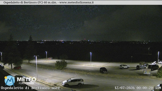 time-lapse frame, Ospedaletto di Bertinoro webcam