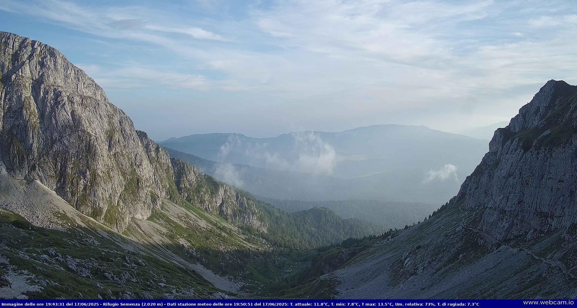 time-lapse frame, Webcam Rif. Semenza - CAI - 2020m webcam