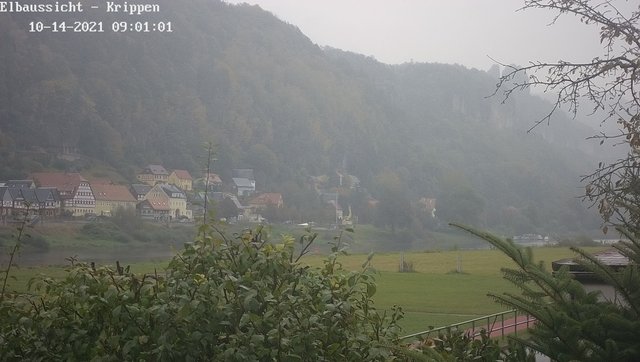 time-lapse frame, Webcam in Bad Schandau Sächsische Schweiz webcam