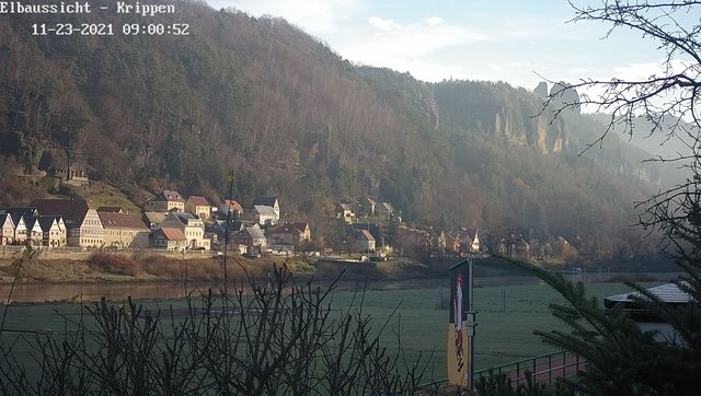 time-lapse frame, Webcam in Bad Schandau Sächsische Schweiz webcam