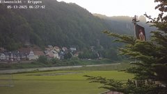 view from Webcam in Bad Schandau Sächsische Schweiz on 2025-05-13