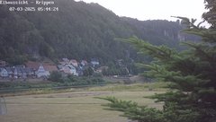 view from Webcam in Bad Schandau Sächsische Schweiz on 2025-07-03